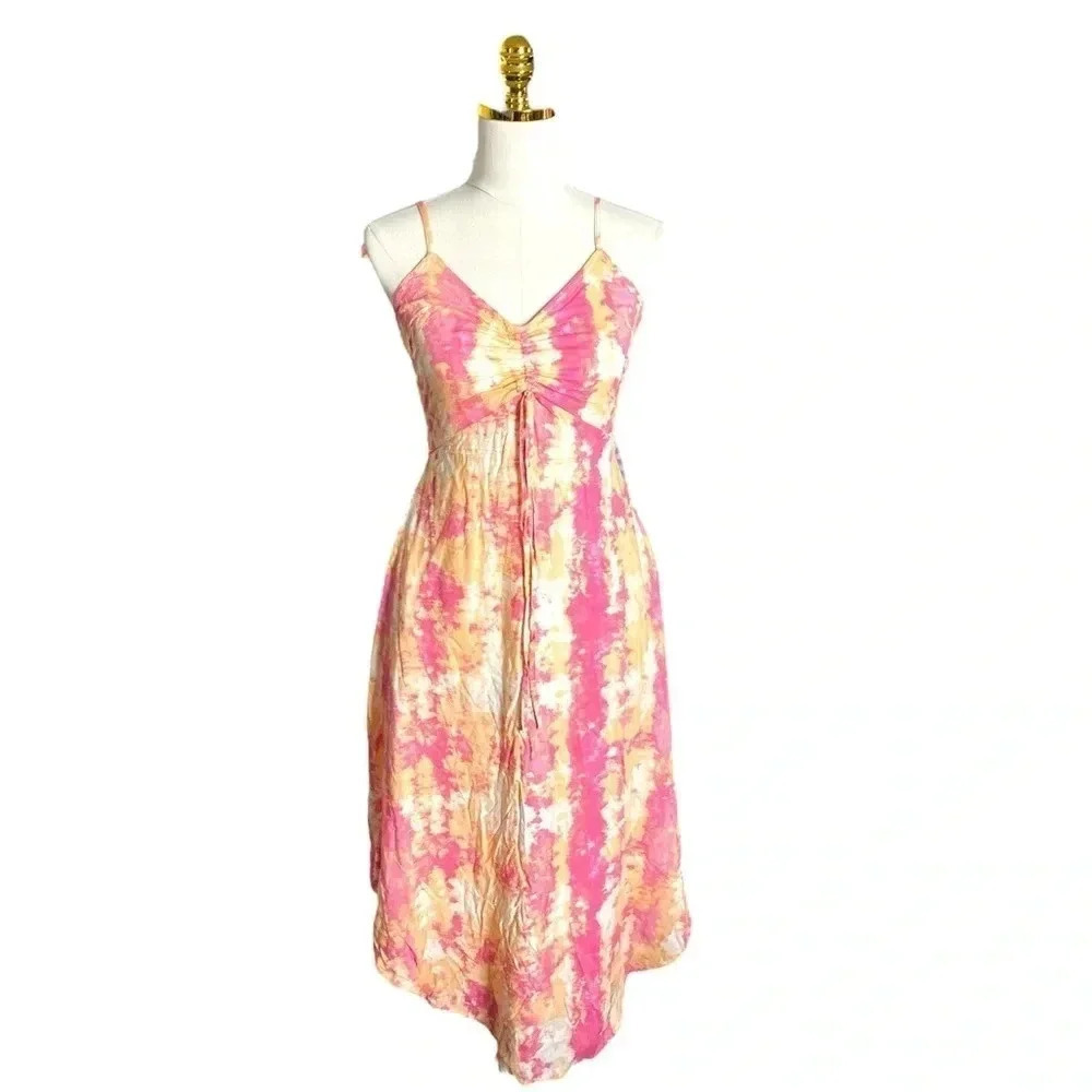 SINCERELY JULES | Women’s Tie Dye Spaghetti Strap Dolphin Hem Sundress Size S